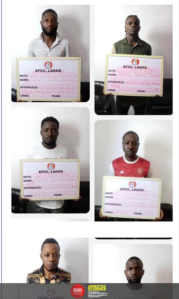 Arrested African Scammers