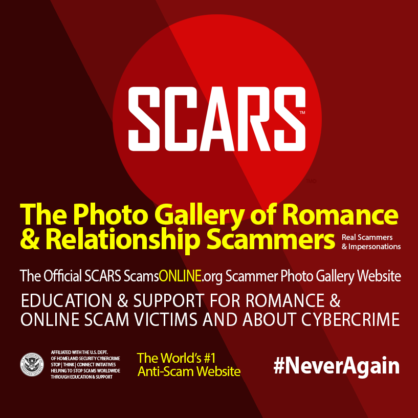 Scams Online – Stolen Photos Used By Scammers Logo